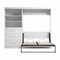 Bestar Bestar Pur Full Murphy Bed and Shelving Unit with Drawers (95W) in White 26891-17 - alternate 4